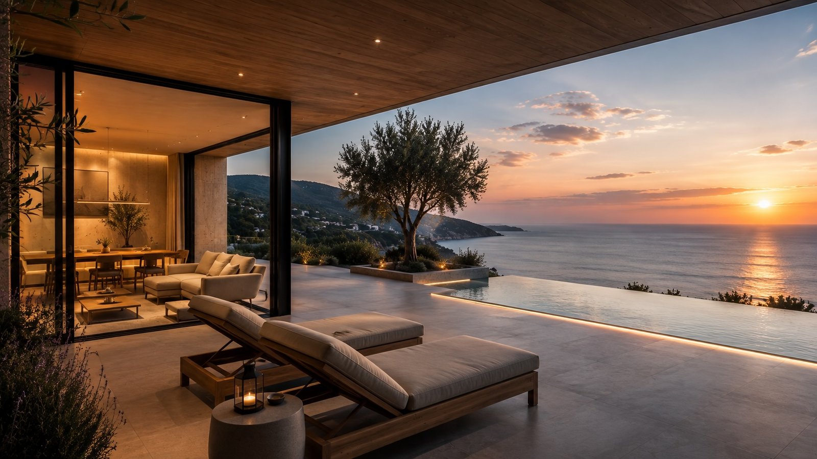 Terraza contemporánea frente al mar ProVuelo